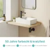 EMKE Umyvadlo na desku keramické obdélníkové 410x220mm bílé Náhled obrázku produktu 5