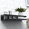 Mensola sospesa nera per cucina e bagno, acciaio inox, Anteprima dell’immagine prodotto 19