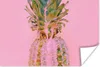 MuchoWow® Poster Farbe - Ananas - Rosa - Sommer 120x80 cm - Produktbild-Vorschau 1