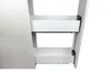 A close-up view of a white cabinet with two open drawers, showing the interior and drawer slides. Voir les images du produit