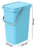 Abfallsortierbehälter 20l Keden Systema Q Farbe hellblau Produktbild-Vorschau 7