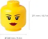 Grand bac de rangement LEGO en forme de tête Head L Voir les images du produit 17