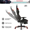 Gaming Stuhl mit Fußstütze, höhenverstellbarer Produktbild-Vorschau 2
