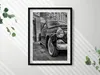 Alter Oldtimer– Wandbild mit Rahmen – Gerahmtes Bild  – Produktbild-Vorschau 2