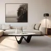 Kondela Konferenční stolek Elvo - bílá imitace mramoru / Náhled obrázku produktu 2