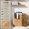 tectake® Wäschekorb 53 x 33,5 x 63 cm Produktbild-Vorschau 2