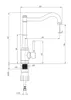 Kitchen faucet with rectangular spout Produktbild-Vorschau 4