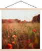 MuchoWow® Textilposter Sonnenuntergang - Blumen - Rot 40x40 Produktbild-Vorschau 1