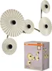 Kinkiet OSRAM DECOR Plisse, 5 gniazd, E27, stal, beżowy, Podgląd zdjęcia produktu 4
