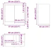 vidaXL Badschrank Grau Sonoma 60x33x61 cm Holzwerkstoff Produktbild-Vorschau 8