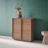 sweeek - Anrichte Holzlook 2 Türen 80 cm - Nussbaumfarben Produktbild-Vorschau 4