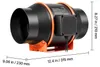 SucceBuy – wentylator kanałowy 152,4 mm z filtrem z węglem Podgląd zdjęcia produktu 8