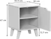 Nachttisch Vicco Malu Weiß 2er Set, Model 56399 Produktbild-Vorschau 6
