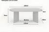 Esstisch oval mit geraden Kanten 160x90 cm Holz Graue-Optik Produktbild-Vorschau 7