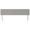 vidaXL Kopfteile Hellgrau 200x5x78/88 cm Stoff Produktbild-Vorschau 3