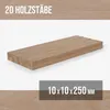 20er-Set Holzstäbe - Eiche gehobelt - 10 x 10 x 250 mm Produktbild-Vorschau 4