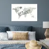MuchoWow® Poster Weltkarte - Zitat - Grau 90x60 cm - Produktbild-Vorschau 4