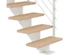 Pertura Mittelholmtreppe Alena Eiche Leimholz Weiß Gerade Produktbild-Vorschau 2