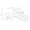 Mexen Cetus R45 Badewannenset, Schwarz - 744303R45-70 Produktbild-Vorschau 3
