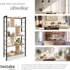 Étagère Charleston 75,5x30x155cm - Bois clair industriel, Voir les images du produit 7
