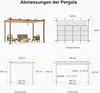 PURPLE LEAF Pergola 3 x 4 m Holzoptik Terrassenüberdachung Produktbild-Vorschau 12