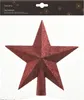 Christbaumspitze Stern mit Glitzer 19cm Kunststoff - Produktbild-Vorschau 2