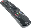 A black LG remote control is shown against a white background. Produktbild-Vorschau