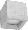 Wandleuchte LEO Beton 1xG9 8W Beton/Glas 10x12x12cm Sollux Produktbild-Vorschau 1