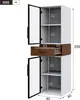 Flieks Glasvitrine mit LED-Beleuchtung, zwei Glastüren und Produktbild-Vorschau 4