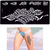 Henna Tattoo Schablone Airbrush Stencil Blume Ornamente Produktbild-Vorschau 1