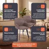 SalesFever Polsterstuhl 2er Set mit Armlehnen | Bezug Produktbild-Vorschau 2