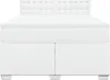 vidaXL Boxspringbett mit Matratze Weiß 140x200 cm Produktbild-Vorschau 6