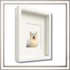A framed picture of a white dog. Anteprima dell’immagine prodotto