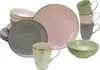 A collection of ceramic dishes and mugs, including plates, bowls, and cups, arranged on a white background. Náhľad obrázku produktu