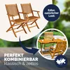 Set de 2 chaises de jardin pliantes "Sydney" bois d'acacia Voir les images du produit 4