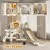 AIYAPLAY Kinderrutsche, 7-in-1, Kleinkinderrutsche Kinder Produktbild-Vorschau 4
