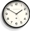 Zegar ścienny Newgate Number Three Echo w kolorze czarnym Podgląd zdjęcia produktu 1