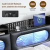 Łóżko platformowe INONEFT, 140x200 cm, z oświetleniem LED i Podgląd zdjęcia produktu 5
