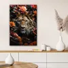 MuchoWow® - Leinwandbilder - Löwe - Tier - Natur - Floral - Produktbild-Vorschau 6