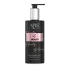A black bottle of hand cream with a silver pump dispenser. Produktbild-Vorschau