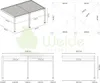 Weide Deluxe Plus Wand-Pergola Voll-Aluminium 4x6m mit Produktbild-Vorschau 10