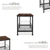 Table d’appoint Grimsby 40x40x55,5cm - Bois foncé Voir les images du produit 3