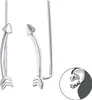 1 Paar Ohrringe Ear Climber 925 Sterling Silber Pfeil Produktbild-Vorschau 1