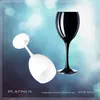 PLATINUX Schwarze & Weiße Weingläser aus Glas Wasserglas Produktbild-Vorschau 6