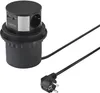 Sygonix SY-4780156 Steckdosenturm Schwarz, Silber Produktbild-Vorschau 1