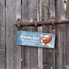 Frische Eier von glücklichen Hühnern Metallschild Produktbild-Vorschau 3