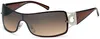 Gil Damen Monoscheiben Sonnenbrille Dunkel Braun Produktbild-Vorschau 1