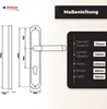 DOMINO Türgriff 72 Drückergarnitur PZ - Profilzylinder Set Produktbild-Vorschau 4