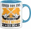 Gitarre Tasse Geschenk Spruch Für  Einer Von Uns Beiden Produktbild-Vorschau 1
