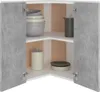 vidaXL Eckhängeschrank Lyon Betongrau 57x57x60 cm Produktbild-Vorschau 3